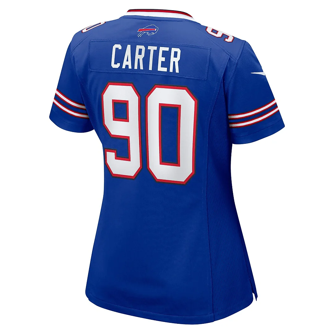 Zennovawear DeWayne Carter Buffalo Bills Women's Game Jersey - Royal