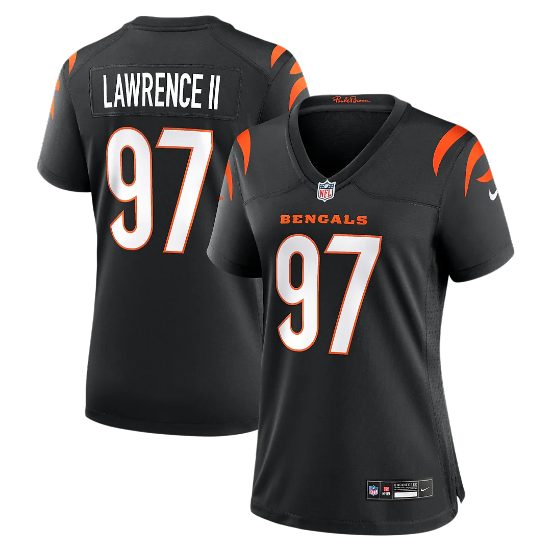 Zennovawear Dexter Lawrence II Cincinnati Bengals Women's Game Jersey - Black