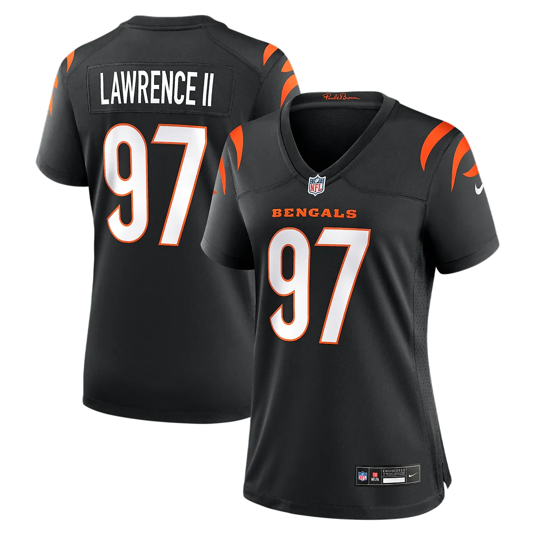 Zennovawear Dexter Lawrence II Cincinnati Bengals Women's Game Jersey - Black