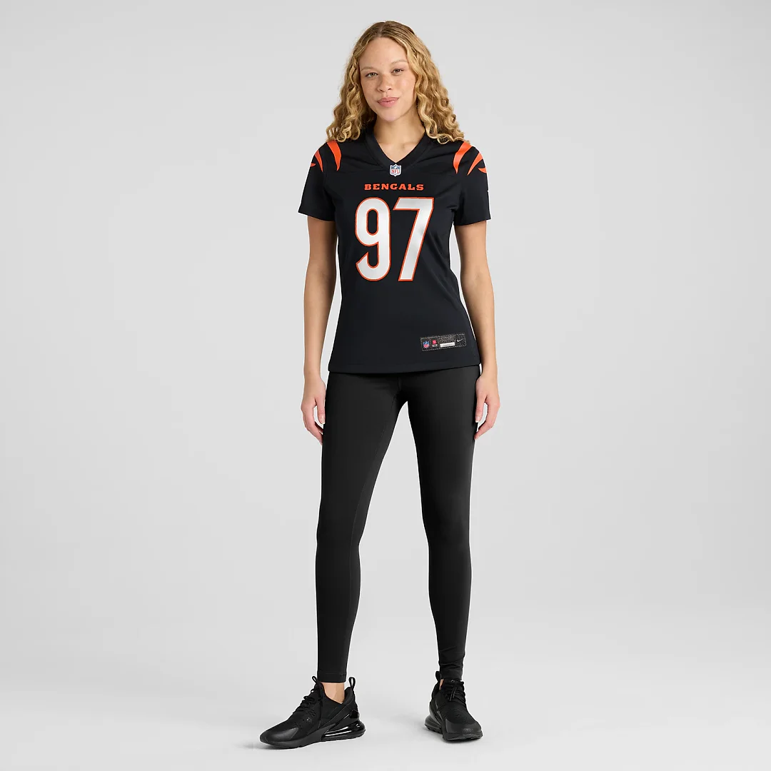 Zennovawear Dexter Lawrence II Cincinnati Bengals Women's Game Jersey - Black