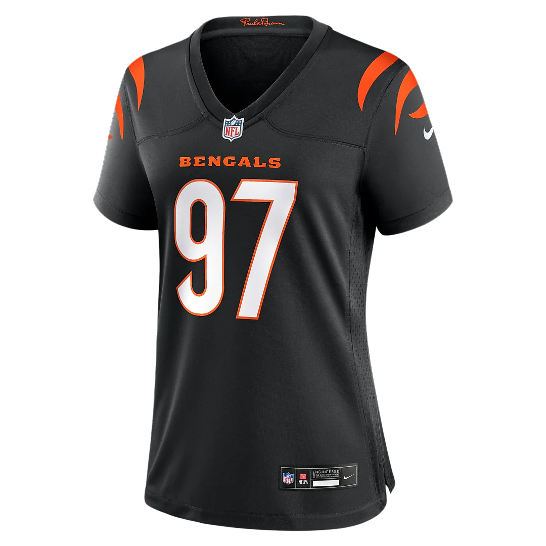 Zennovawear Dexter Lawrence II Cincinnati Bengals Women's Game Jersey - Black
