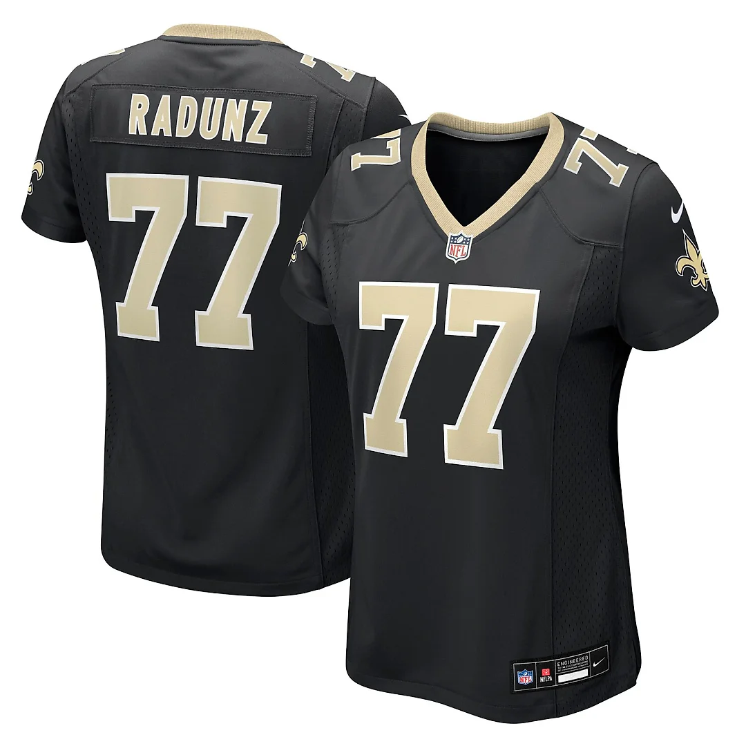 Zennovawear Dillon Radunz New Orleans Saints Women's Team Game Jersey - Black