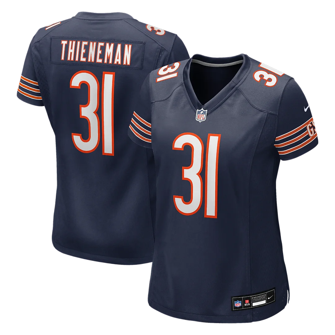 Zennovawear Dillon Thieneman Chicago Bears Women's Team Game Jersey - Navy