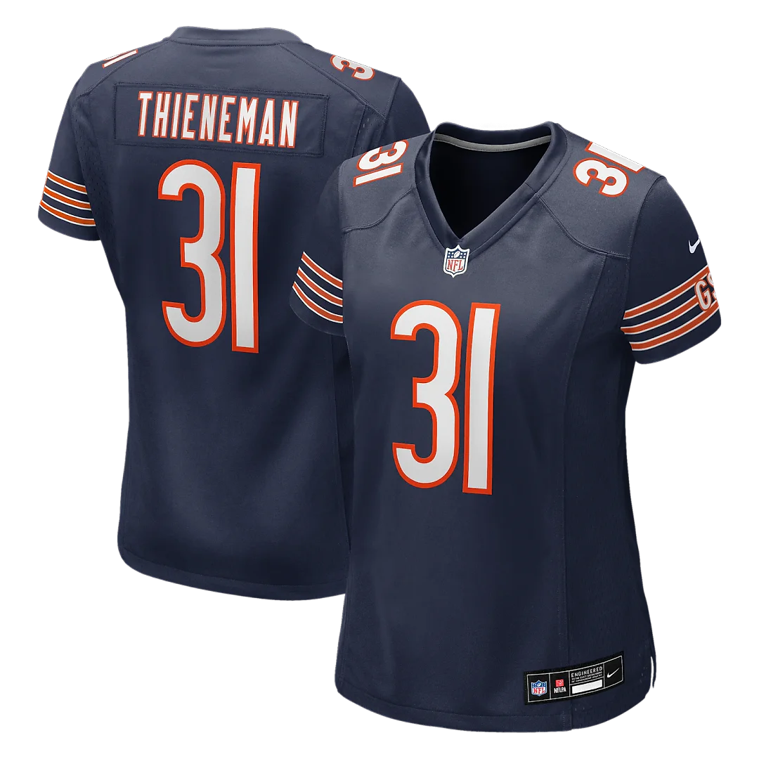 Zennovawear Dillon Thieneman Chicago Bears Women's Team Game Jersey - Navy
