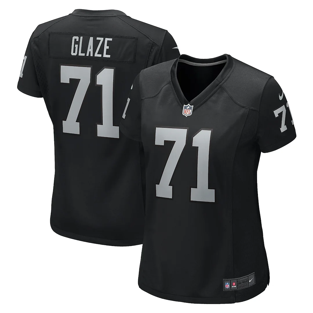 Zennovawear DJ Glaze Las Vegas Raiders Women's Game Jersey - Black