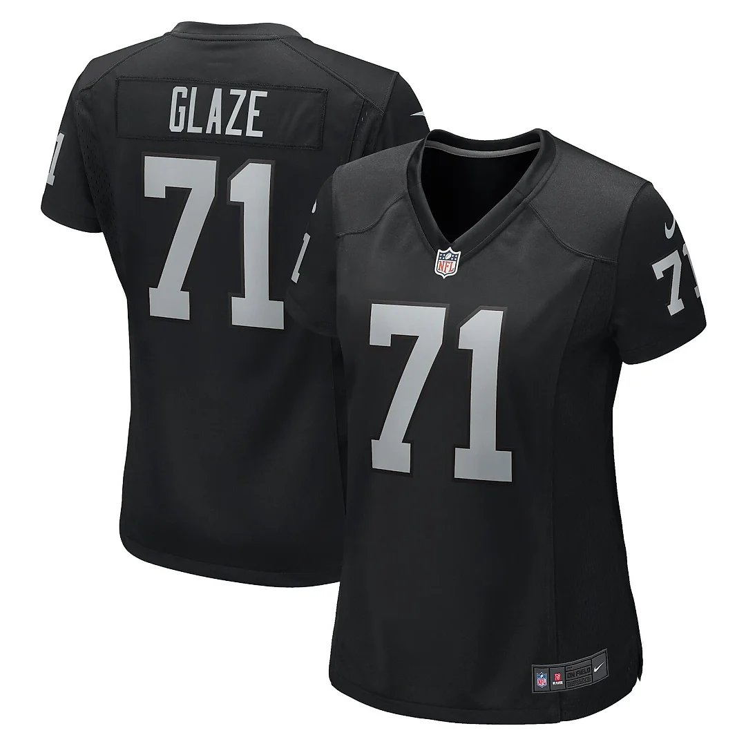 Zennovawear DJ Glaze Las Vegas Raiders Women's Game Jersey - Black