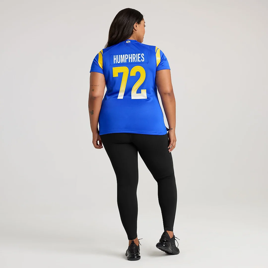 Zennovawear D.J. Humphries Los Angeles Rams Women's Team Game Jersey - Royal