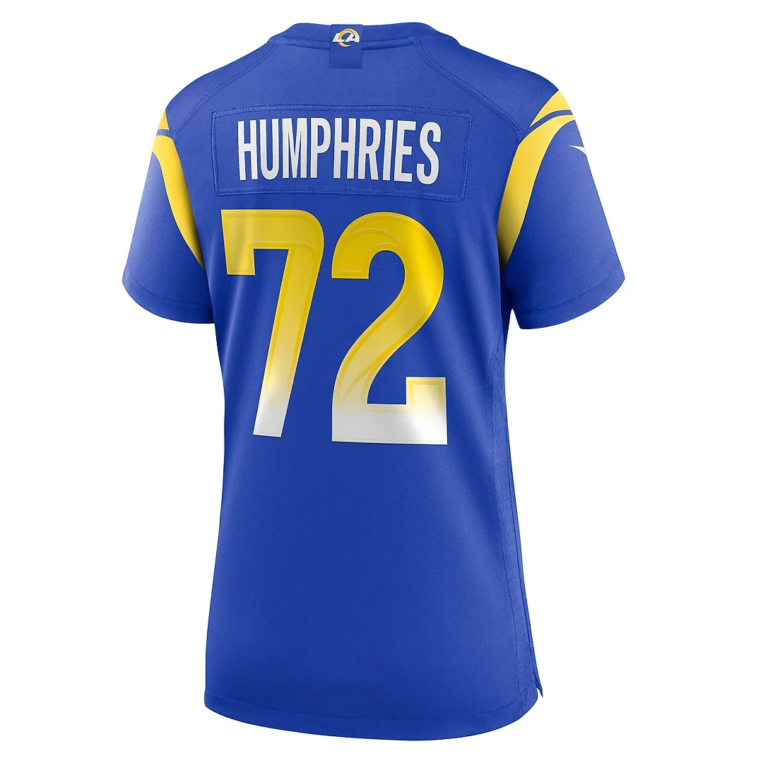 Zennovawear D.J. Humphries Los Angeles Rams Women's Team Game Jersey - Royal