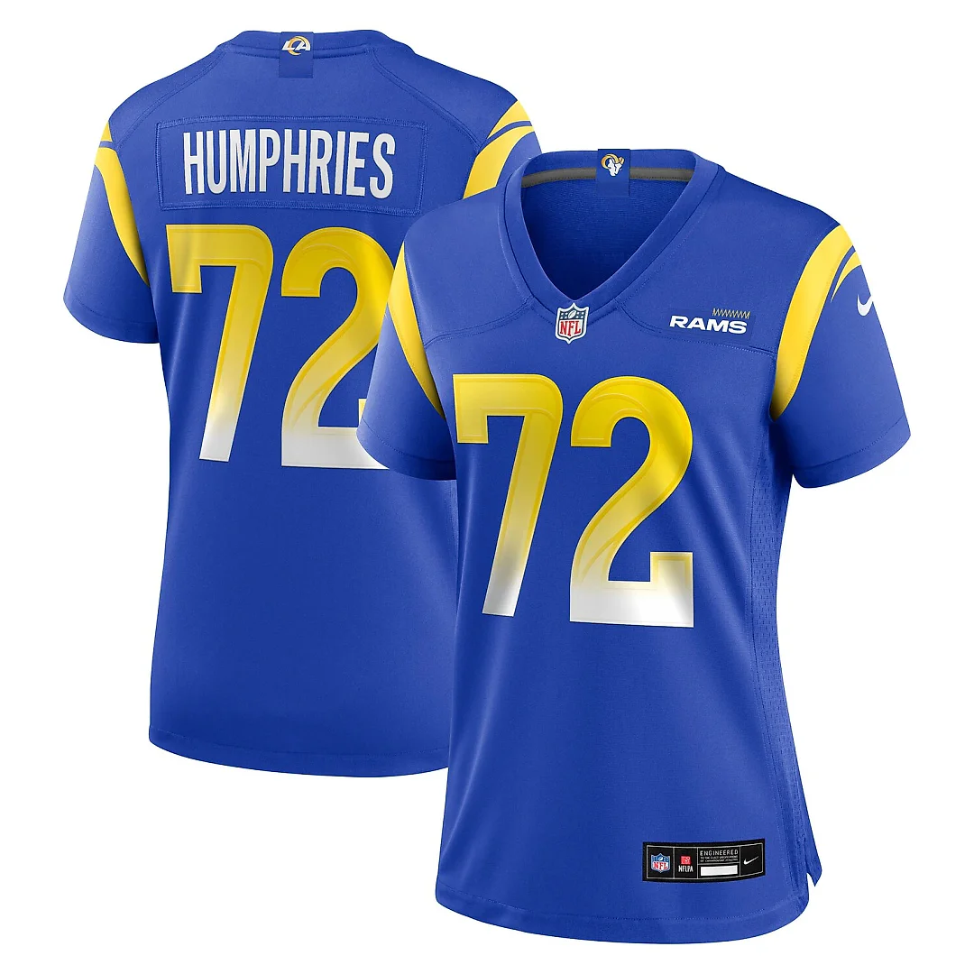 Zennovawear D.J. Humphries Los Angeles Rams Women's Team Game Jersey - Royal