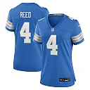 Zennovawear D.J. Reed Detroit Lions Women's Team Game Jersey - Blue
