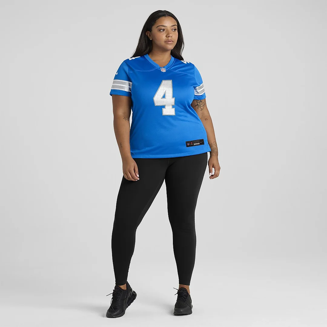 Zennovawear D.J. Reed Detroit Lions Women's Team Game Jersey - Blue