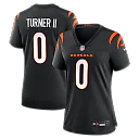 Zennovawear DJ Turner II Cincinnati Bengals Women's Team Game Jersey - Black