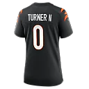 Zennovawear DJ Turner II Cincinnati Bengals Women's Team Game Jersey - Black