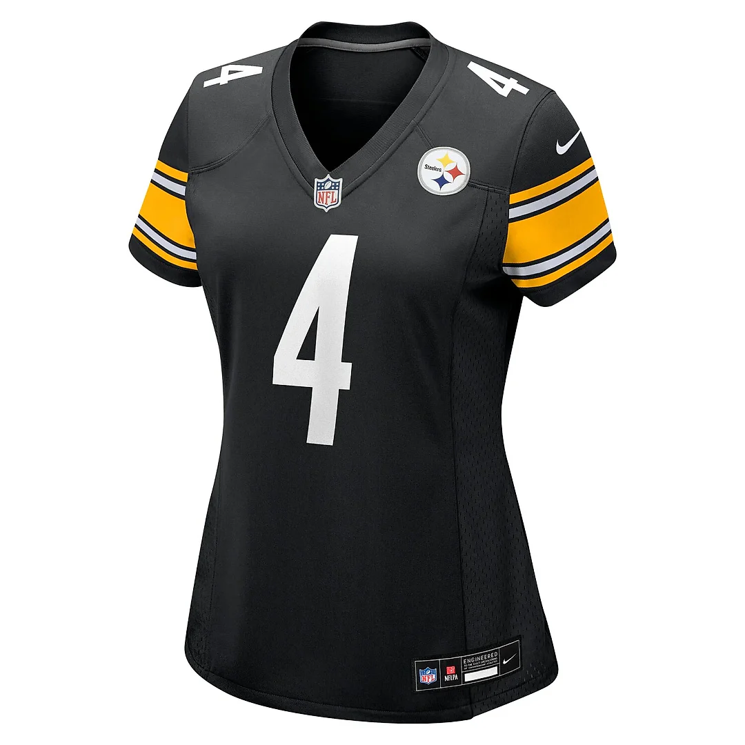 Zennovawear DK Metcalf Pittsburgh Steelers Women's Team Game Jersey - Black