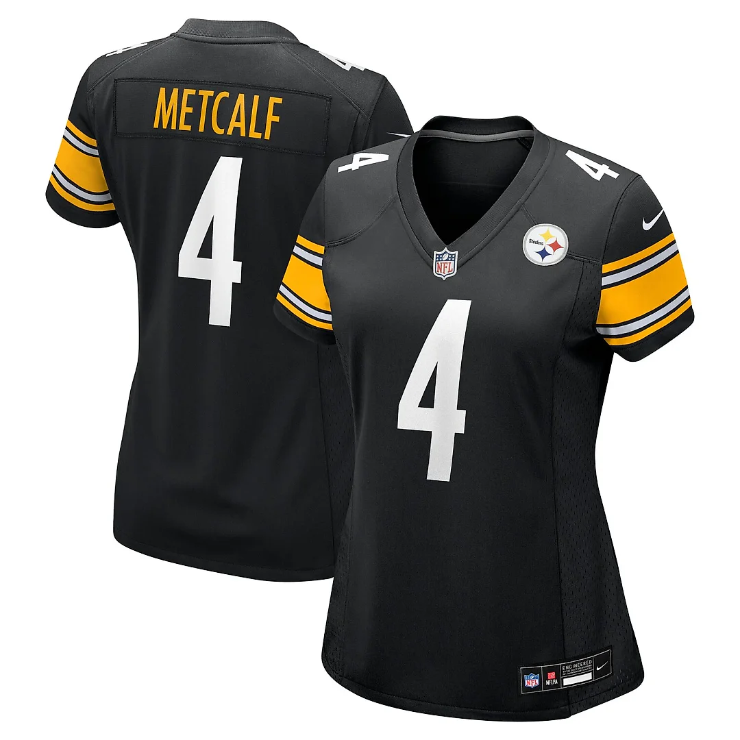 Zennovawear DK Metcalf Pittsburgh Steelers Women's Team Game Jersey - Black