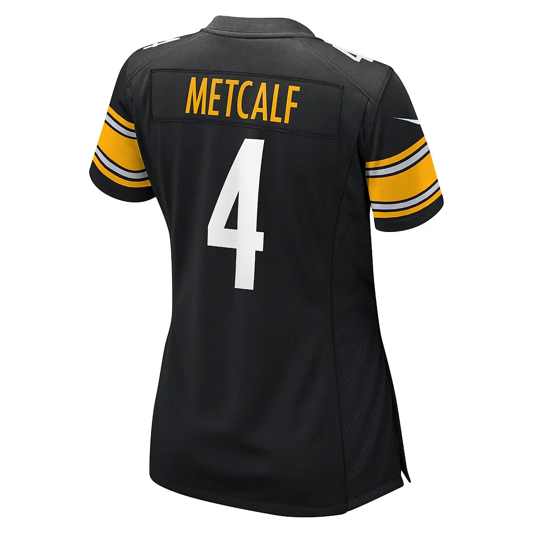 Zennovawear DK Metcalf Pittsburgh Steelers Women's Team Game Jersey - Black