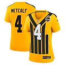 Zennovawear DK Metcalf Pittsburgh Steelers Women's Alternate 1933 Throwback Game Jersey - Gold