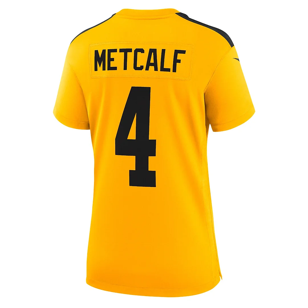 Zennovawear DK Metcalf Pittsburgh Steelers Women's Alternate 1933 Throwback Game Jersey - Gold