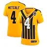 Zennovawear DK Metcalf Pittsburgh Steelers Women's Alternate 1933 Throwback Game Jersey - Gold