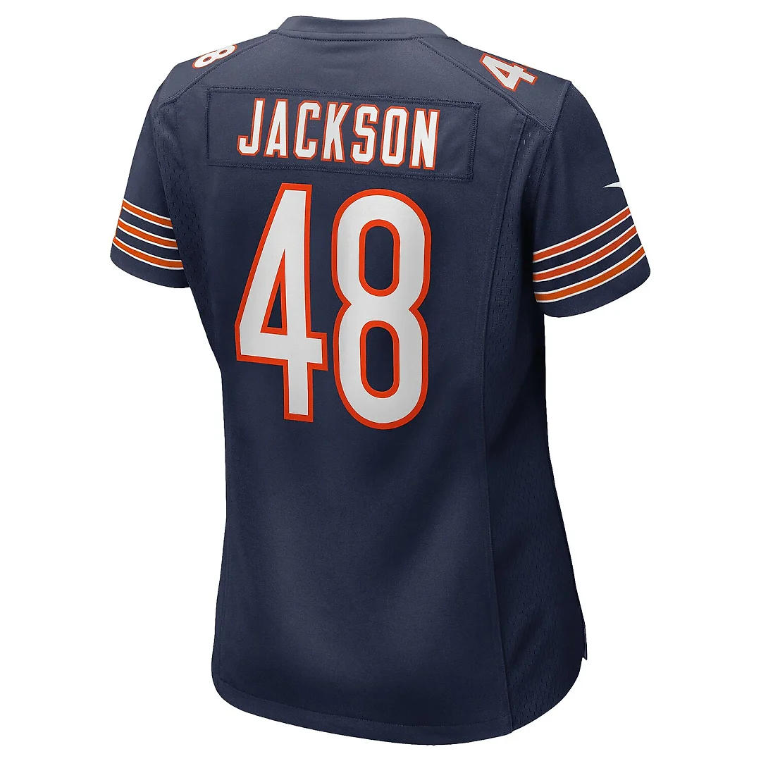 Zennovawear D'Marco Jackson Chicago Bears Women's Team Game Jersey - Navy