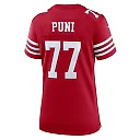 Zennovawear Dominick Puni San Francisco 49ers Women's Team Game Jersey - Scarlet