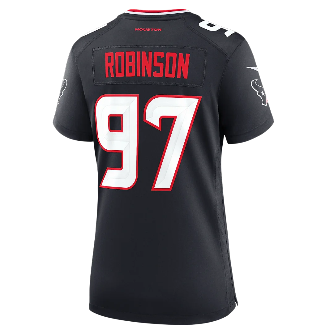 Zennovawear Dominique Robinson Houston Texans Women's Team Game Jersey - Navy