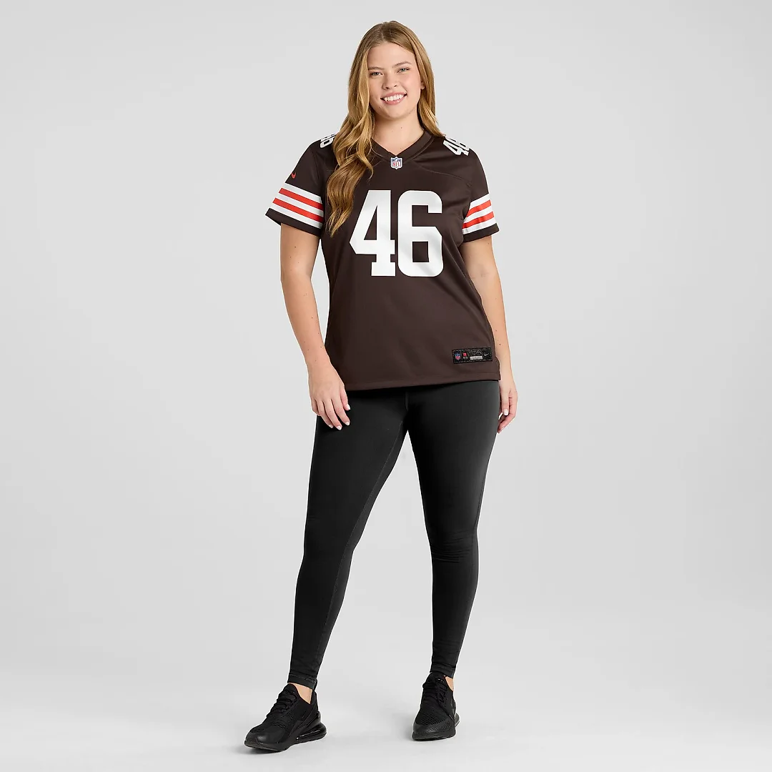 Zennovawear Don Fleming Cleveland Browns Women's Retired Player Jersey - Brown