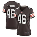 Zennovawear Don Fleming Cleveland Browns Women's Retired Player Jersey - Brown