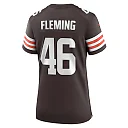 Zennovawear Don Fleming Cleveland Browns Women's Retired Player Jersey - Brown