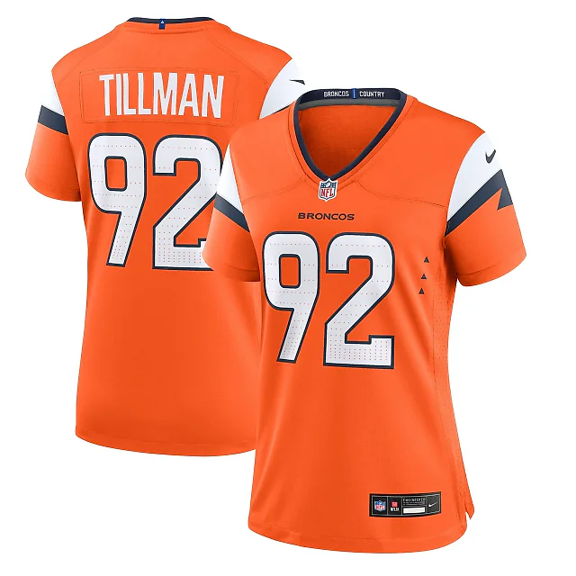 Zennovawear Dondrea Tillman Denver Broncos Women's Team Game Jersey - Orange