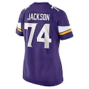 Zennovawear Donovan Jackson Minnesota Vikings Women's Team Game Jersey - Purple