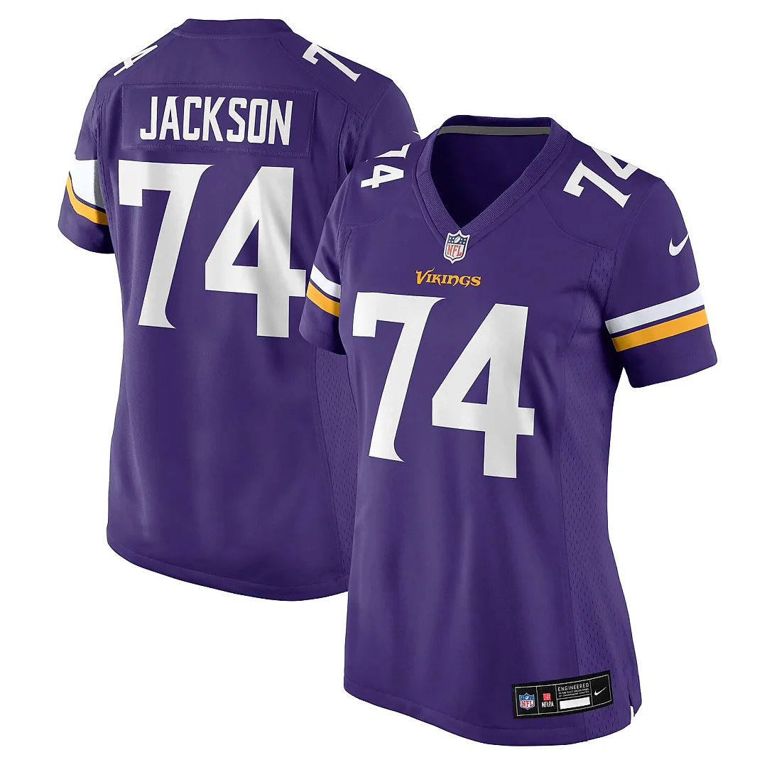 Zennovawear Donovan Jackson Minnesota Vikings Women's Team Game Jersey - Purple