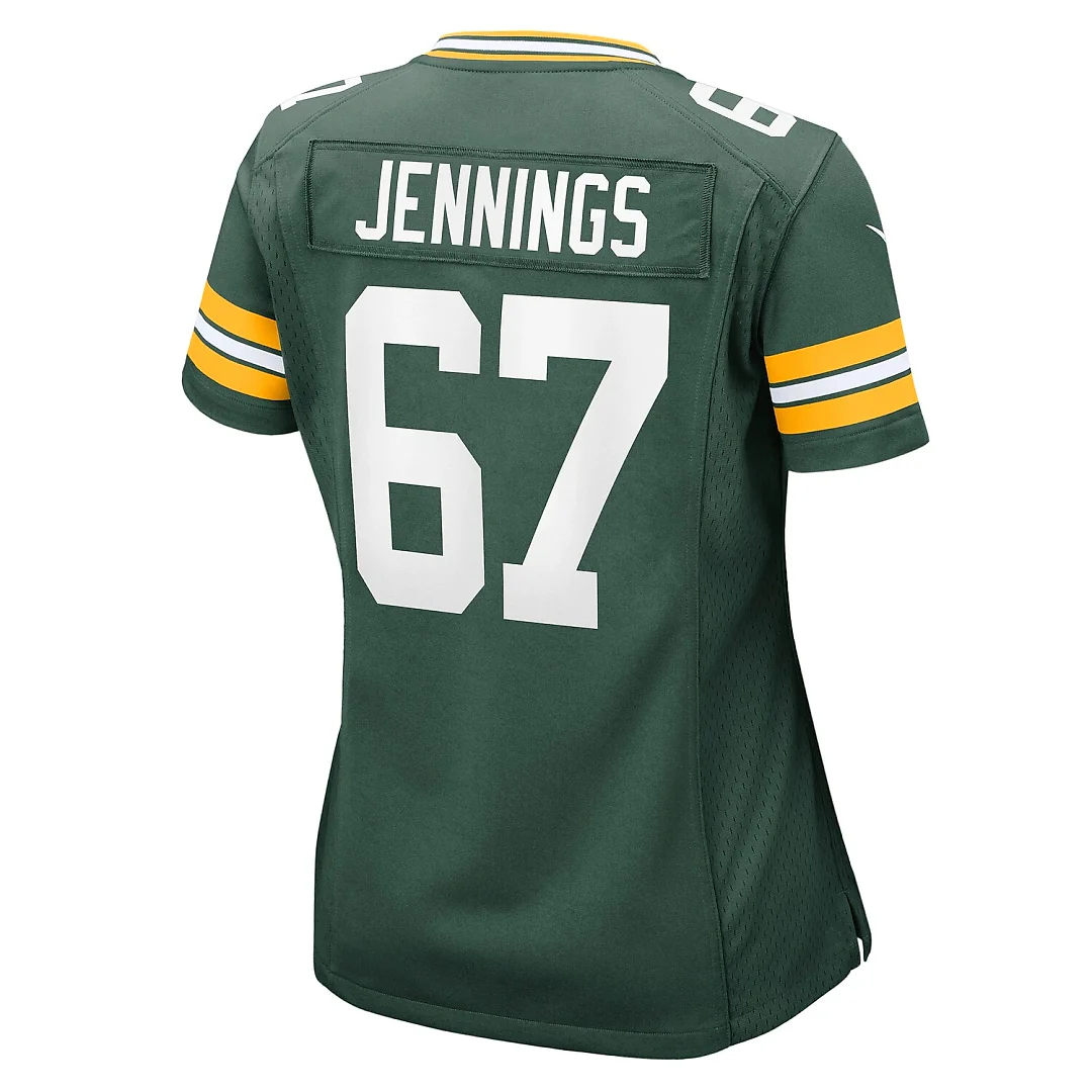Zennovawear Donovan Jennings Green Bay Packers Women's Team Game Jersey - Green