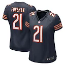 Zennovawear D'Onta Foreman Chicago Bears Women's Game Jersey - Navy