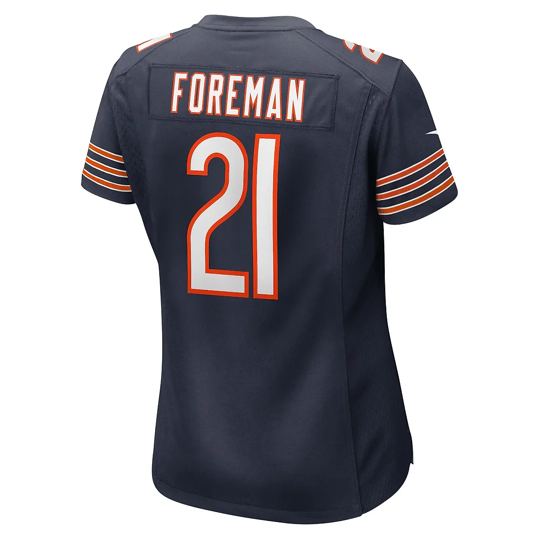 Zennovawear D'Onta Foreman Chicago Bears Women's Game Jersey - Navy