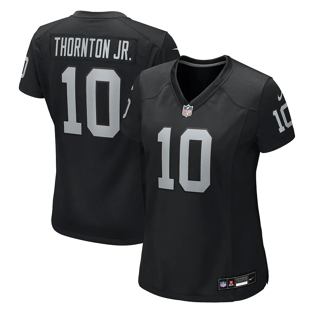 Zennovawear Dont'e Thornton Jr. Las Vegas Raiders Women's Team Game Jersey - Black