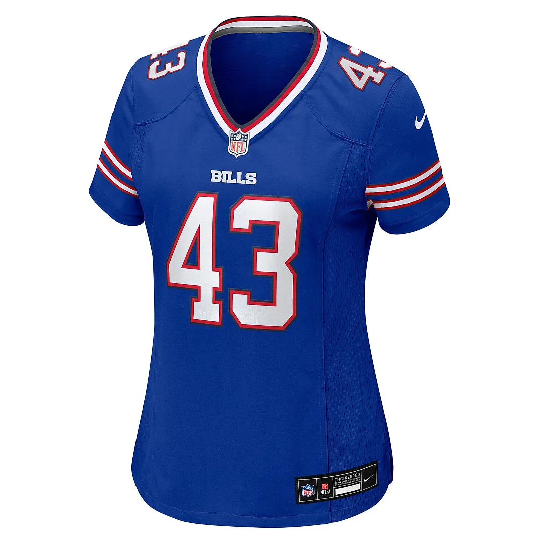Zennovawear Dorian Strong Buffalo Bills Women's Team Game Jersey - Royal