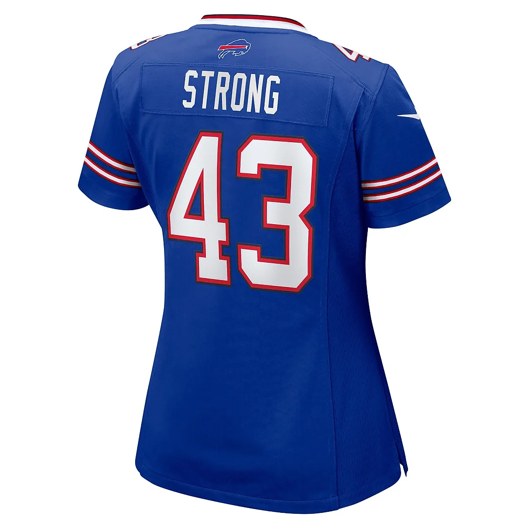 Zennovawear Dorian Strong Buffalo Bills Women's Team Game Jersey - Royal