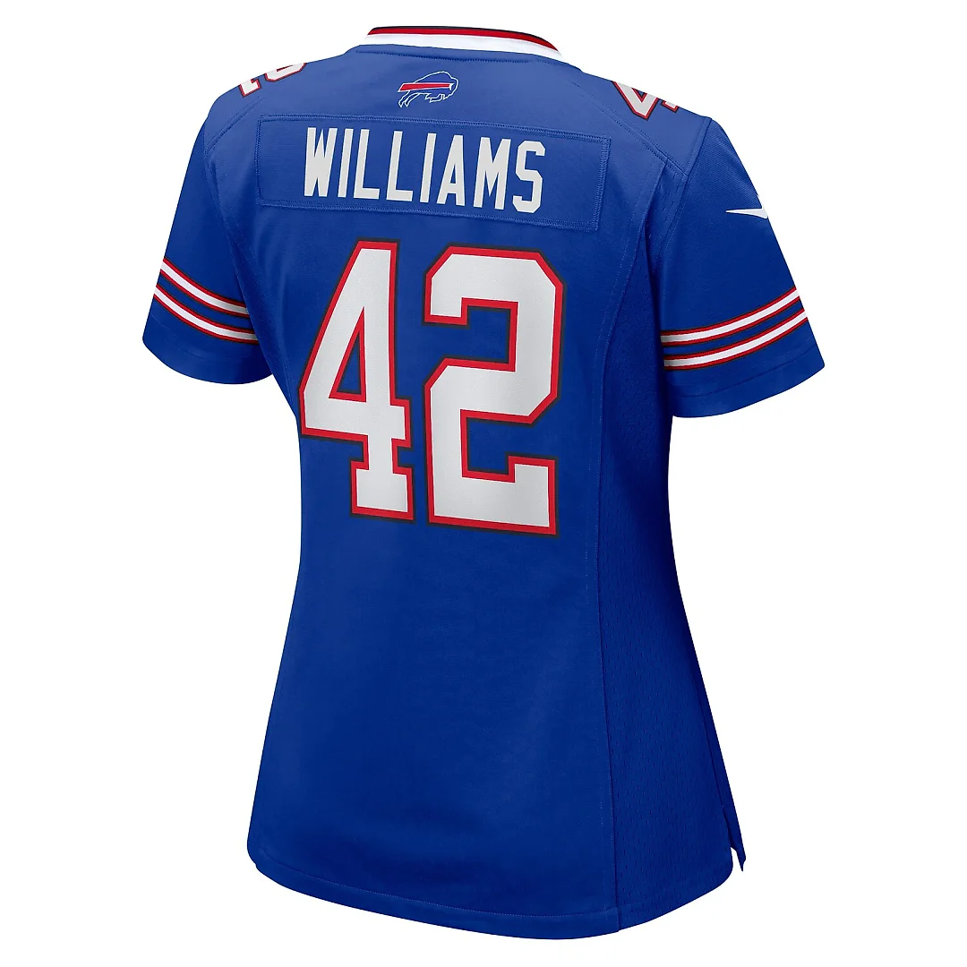 Zennovawear Dorian Williams Buffalo Bills Women's Home Game Jersey - Royal