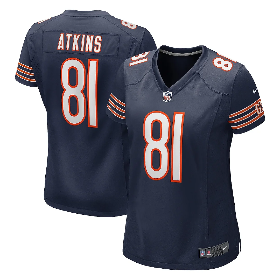Zennovawear Doug Atkins Chicago Bears Women's Game Retired Player Jersey - Navy