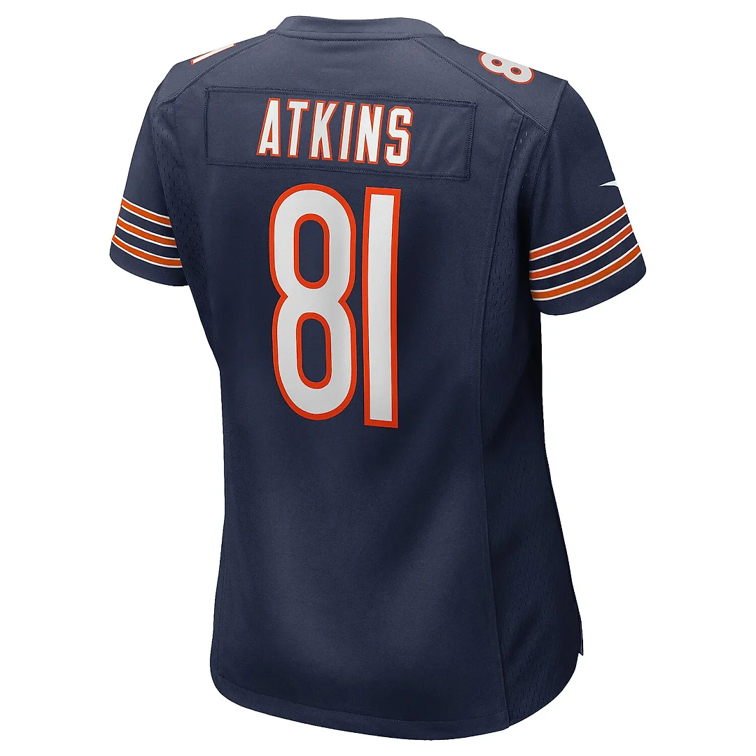 Zennovawear Doug Atkins Chicago Bears Women's Game Retired Player Jersey - Navy