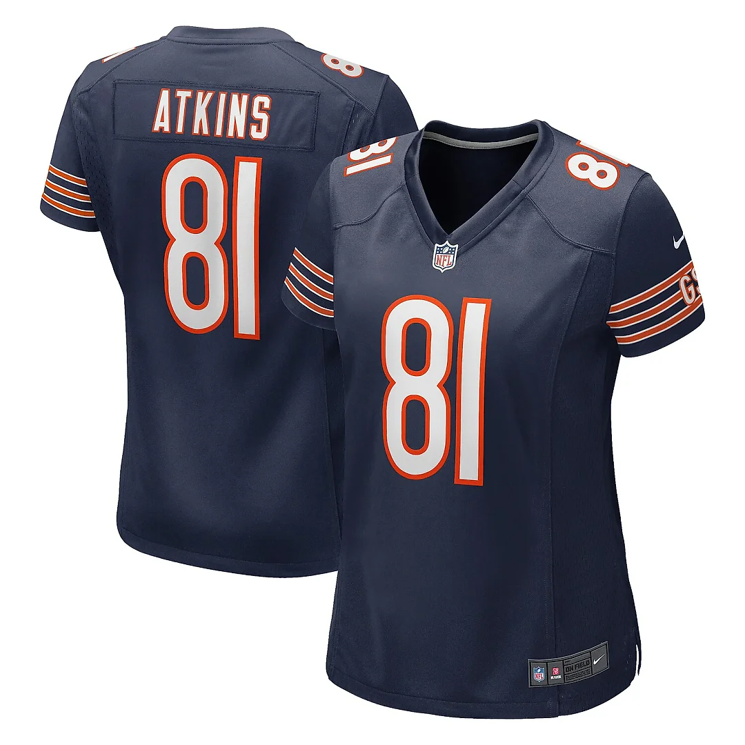 Zennovawear Doug Atkins Chicago Bears Women's Game Retired Player Jersey - Navy