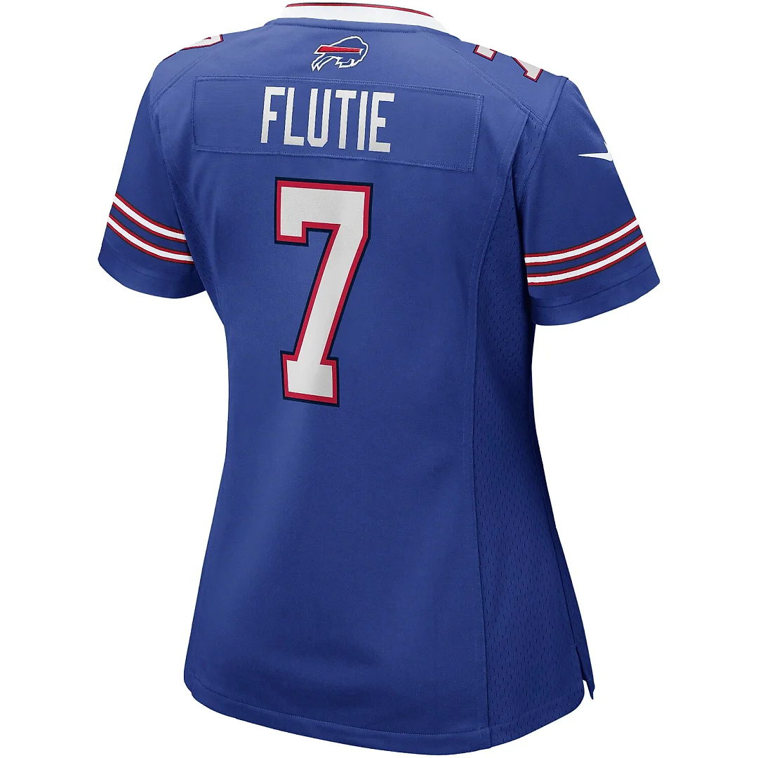 Zennovawear Doug Flutie Buffalo Bills Women's Game Retired Player Jersey - Royal