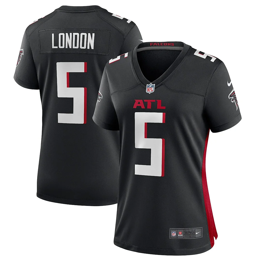 Zennovawear Drake London Atlanta Falcons Women's Player Game Jersey - Black