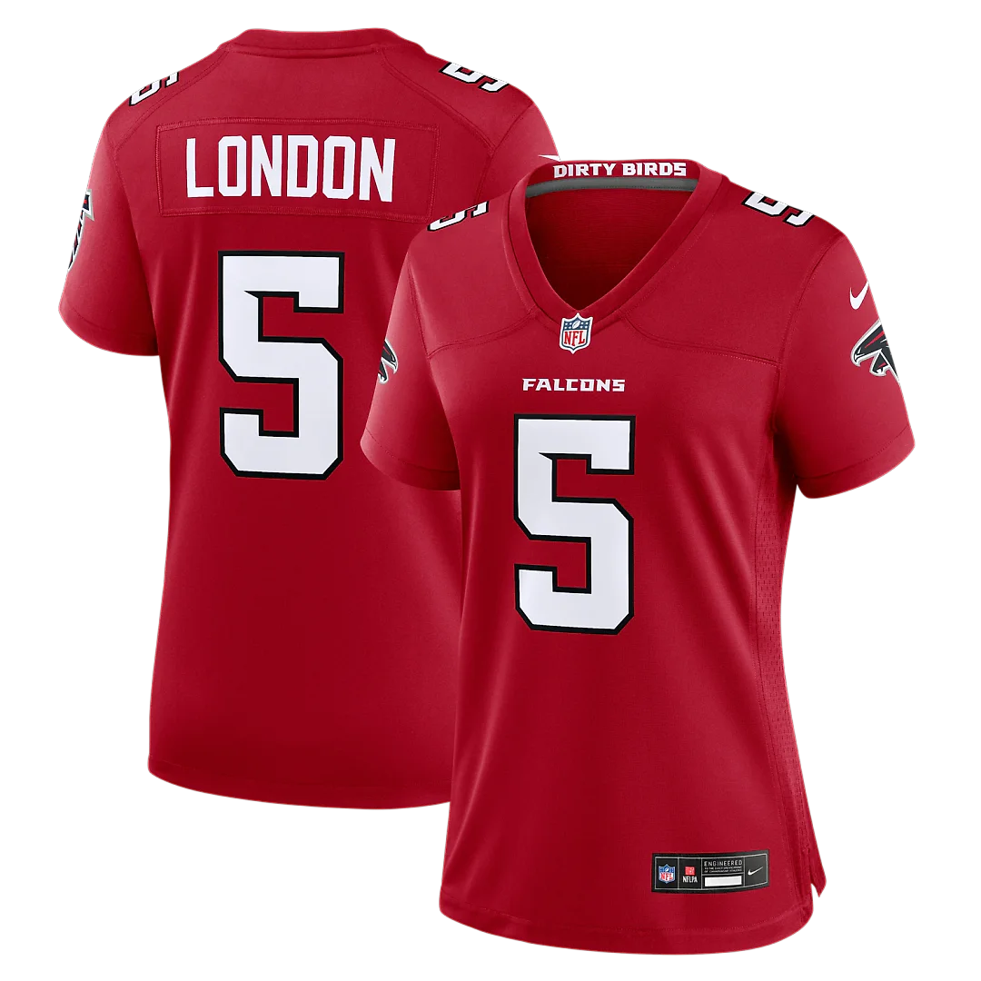 Zennovawear Drake London Atlanta Falcons Women's Game Jersey - Red