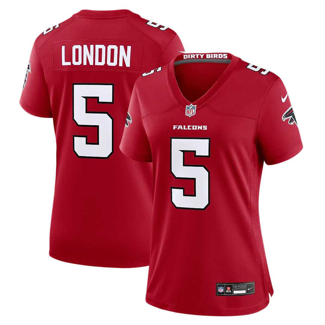 Zennovawear Drake London Atlanta Falcons Women's Game Jersey - Red