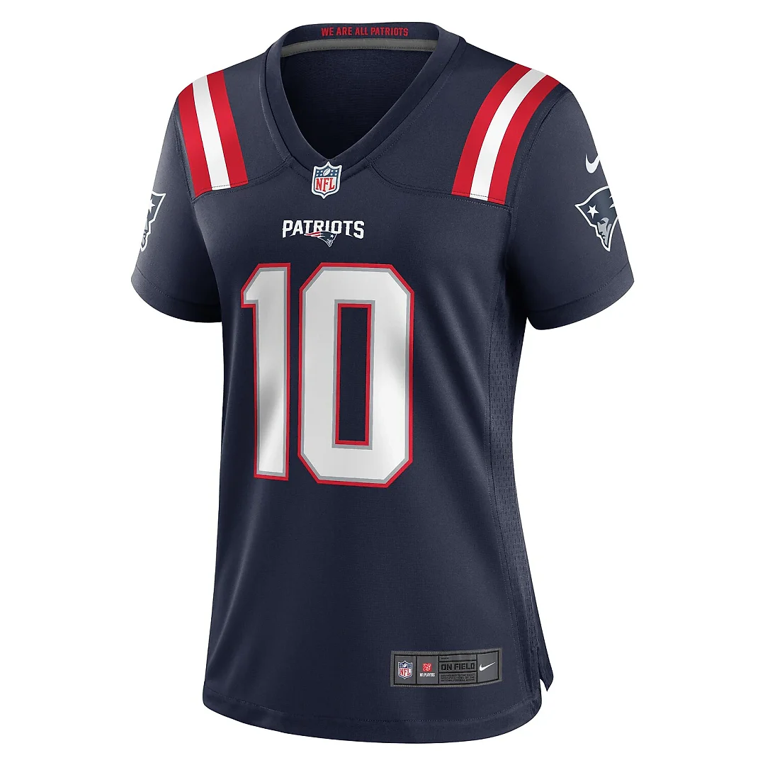 Zennovawear Drake Maye New England Patriots Women's Player Game Jersey - Navy