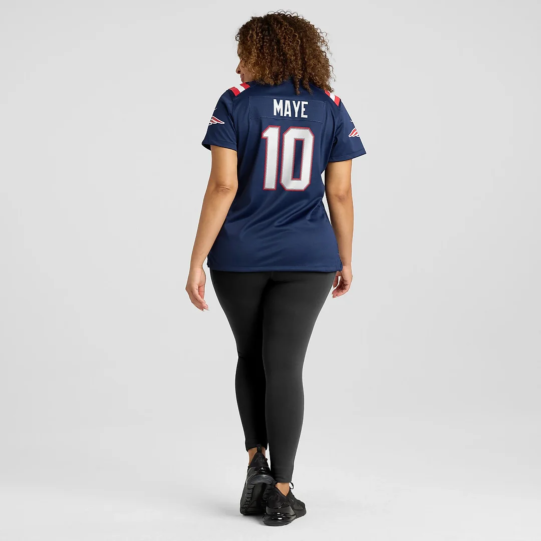 Zennovawear Drake Maye New England Patriots Women's Player Game Jersey - Navy