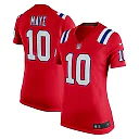 Zennovawear Drake Maye New England Patriots Women's Alternate Game Jersey - Red