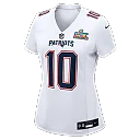 Zennovawear Drake Maye New England Patriots Women's Super Bowl LX Patch Tundra Fashion Game Jersey - White